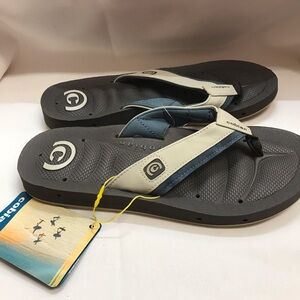 Cobian Draino 2 Cream Mens Flip Flop Sandals Size 9 NWT